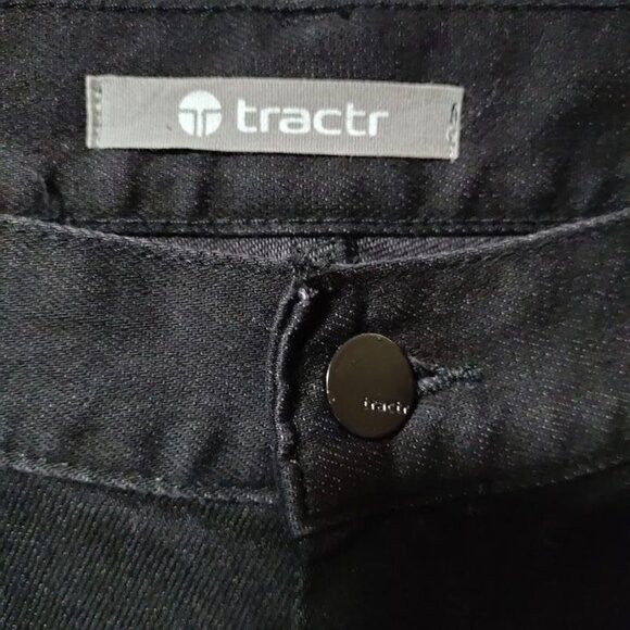 Tractr Grunge Skater 90s Y2k High Waisted Frayed Hem Denim Flare Jeans Girls' 24 - Picture 8 of 13